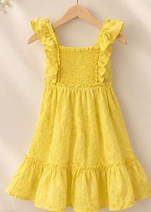 Cute Yellow Ruffled Sundress