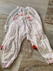 3 Baby Girl Pajama Pants Set