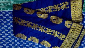 Elegant Royal Blue pattu pure silk saree