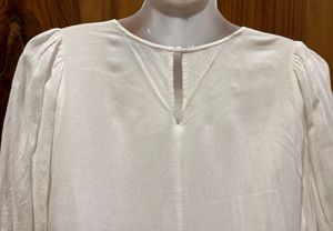 White Ruffled Tiered Tunic Top