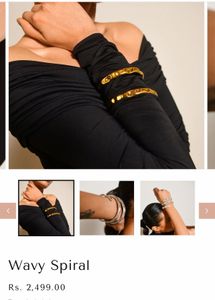 Elegant Gold Tone Cuff Bracelets