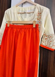 Elegant Cream plazo set