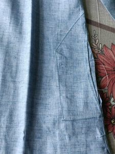 Light Blue Embroidered Men's Kurta