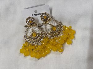Beautiful Yellow Drop Earrings