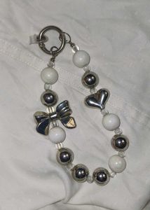 Cute Bow and Heart bag or phone charm