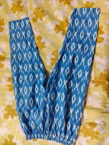 Blue Ikat Print Kurta