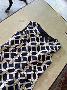Stylish Sleeveless Navy &amp; White Dress
