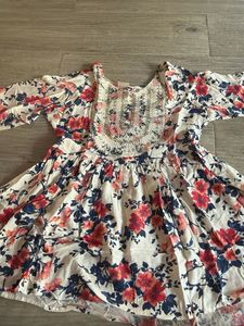 Boho Floral Print Top