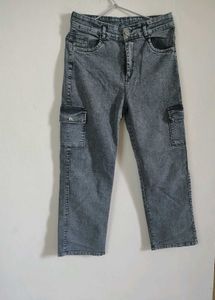 Grey Cargo Jeans [FREE DELIVERY CHARGES]