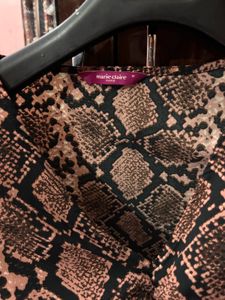 Stylish Snake Print Top