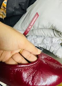 Zara Red Patent Mary Jane Flats