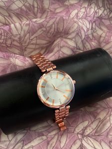 Rose Gold Analog Watch