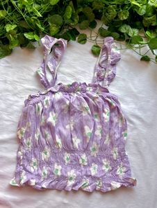 Floral Print Crop Top