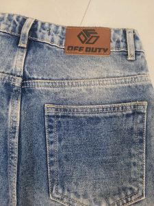 Off Duty Chill In Blue Wide-Leg Jeans | Size 26
