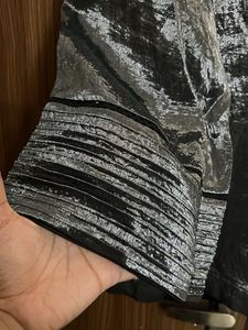 Shimmering Grey Kurta &amp; Palazzo Pants