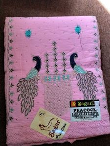 Pink Peacock Dupatta