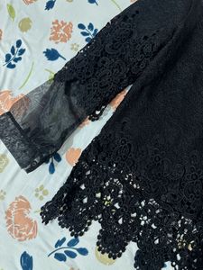 Elegant Black Lace Top