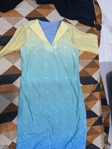 Ombre Chikankari Kurta