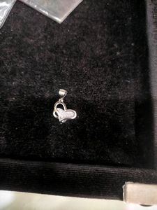 Heart Shape Pandel Pure Silver 925 (Wt: 1.200gm)