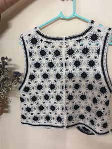 Crochet Flower Vest Top