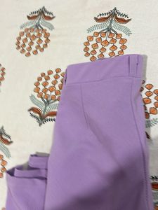 Purple Wide Leg Trousers
