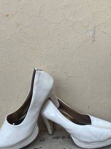 White Patent Heels