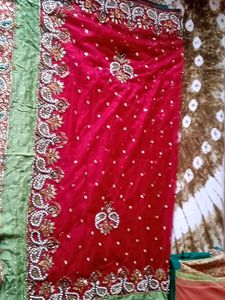 full mirror work haevy saree fixed price