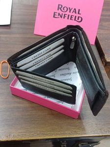 Royal Enfield Leather Wallet Brown