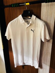 100% OG Puma White Polo T-Shirt