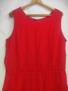 Red Sleeveless Dress LR-69