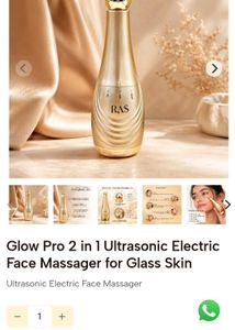 RAS Facial Massager Glowpro 2in1 ultrasonic