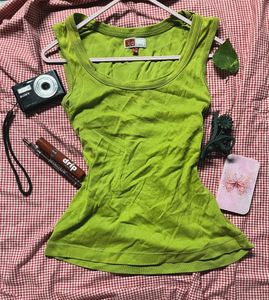 Y2K Lime Green Tank Top