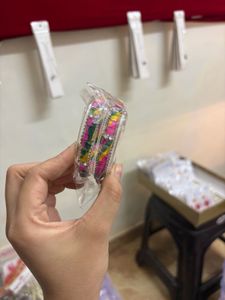 Multi-Colour Bandhani Print &amp; Crystal Kada Pair
