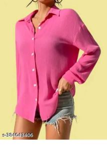 women classic pink shirt