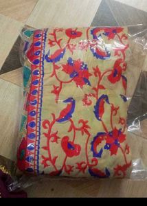 Embroidered suit with Floral Motifs