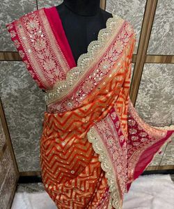 Stylish Banarasi Silk Georgette Saree