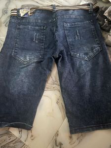 Men's Blue Denim Shorts