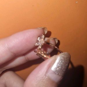 Charming Flower &amp; Leaf Ring