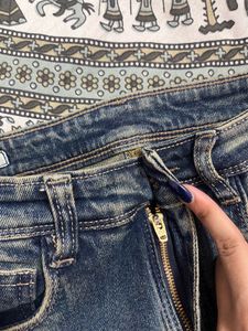 Classic Blue Denim Flare Jeans