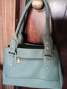 FOSTELO Green Leather Bag