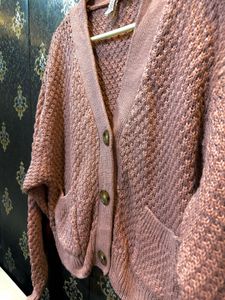 Mauve Knit Cardigan