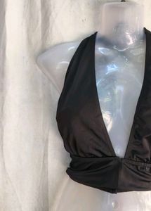 Sexy Halter Neck Black Top