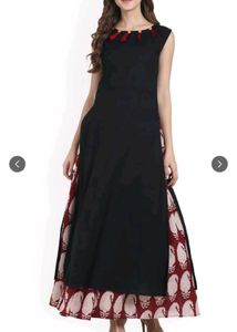 Nayo Black Kurta And Skirt Set