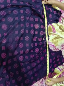 Comfortable Purple Printed Nightdress