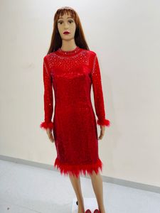 Sparkling Red Sequin Dress
