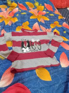 Red Cute Woolen Sweater