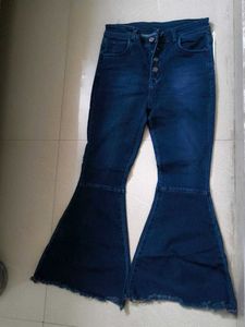 Women's Dark Wash Bell Bottom Jeans