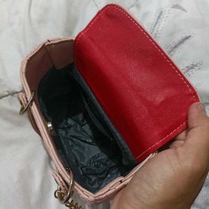 Daisy Pink Quilted Mini Bag