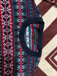 Patterned Pullover Sweater