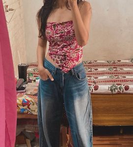 Bohemian Floral Print Top